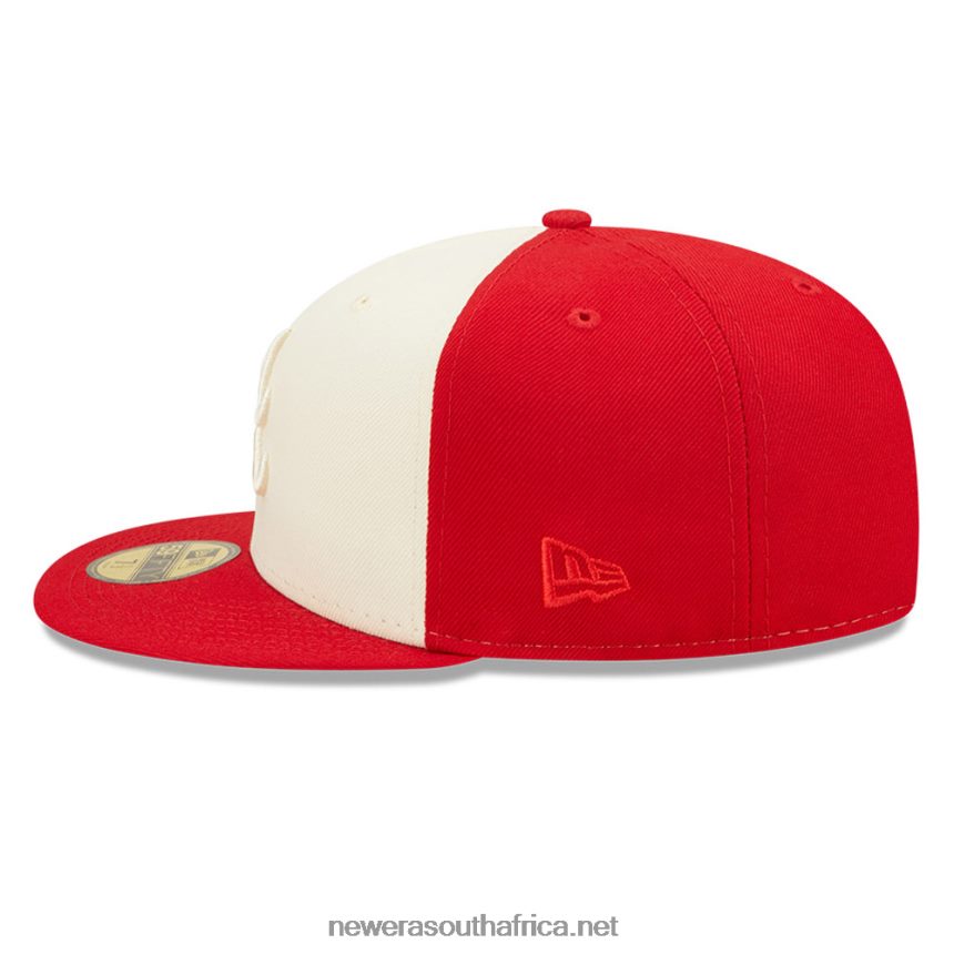 Atlanta Braves MLB 2-Tone Red 59FIFTY Fitted Cap New Era TRBRBN1017