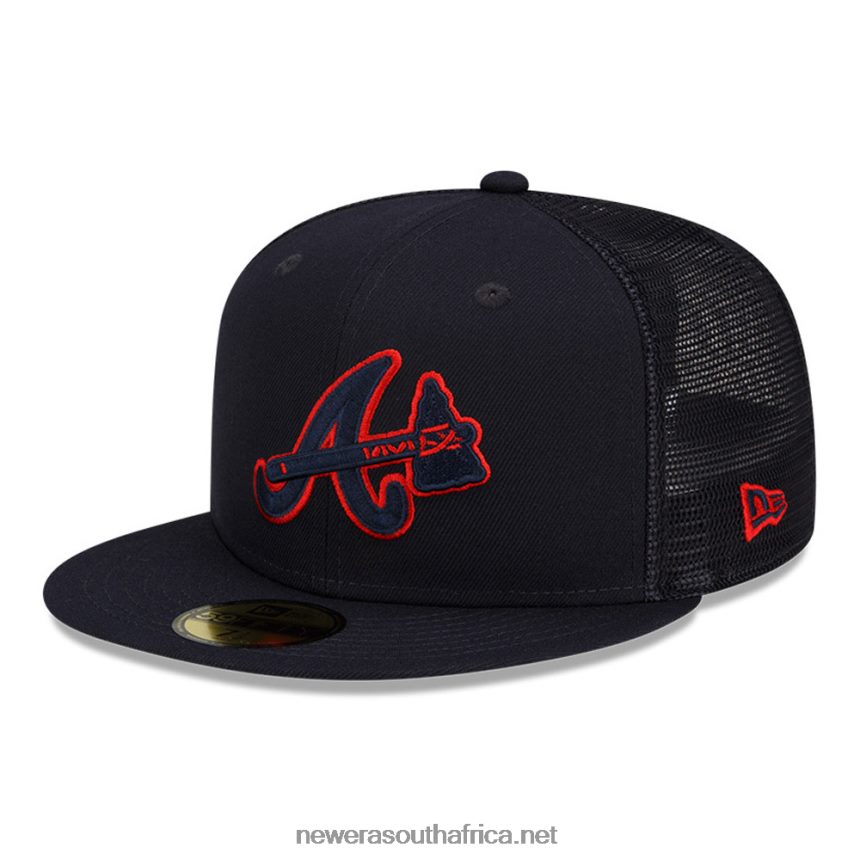 Atlanta Braves MLB Batting Practice Navy 59FIFTY Cap New Era TRBRBN1394