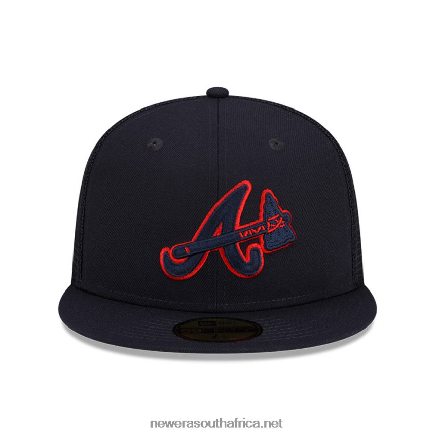 Atlanta Braves MLB Batting Practice Navy 59FIFTY Cap New Era TRBRBN1394