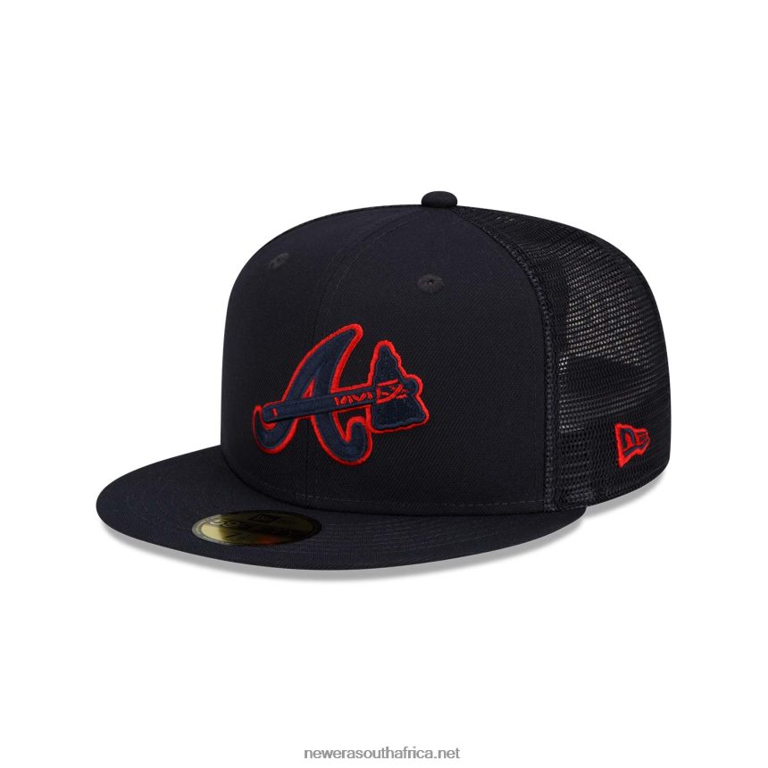 Atlanta Braves MLB Batting Practice Navy 59FIFTY Cap New Era TRBRBN1394