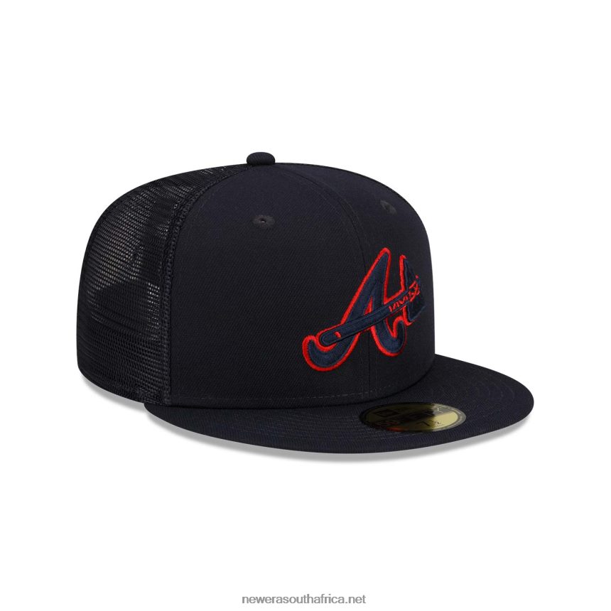 Atlanta Braves MLB Batting Practice Navy 59FIFTY Cap New Era TRBRBN1394