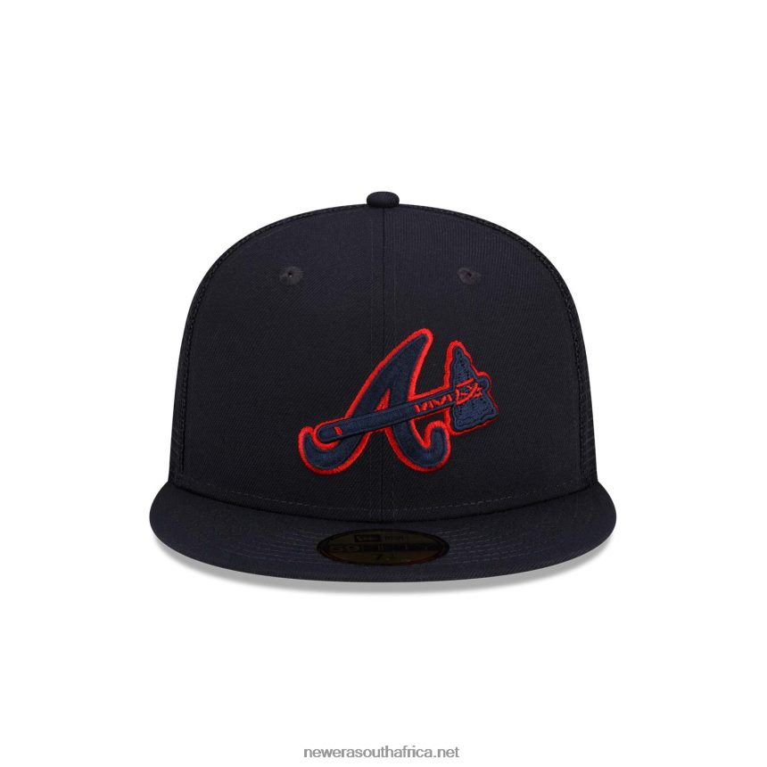 Atlanta Braves MLB Batting Practice Navy 59FIFTY Cap New Era TRBRBN1394