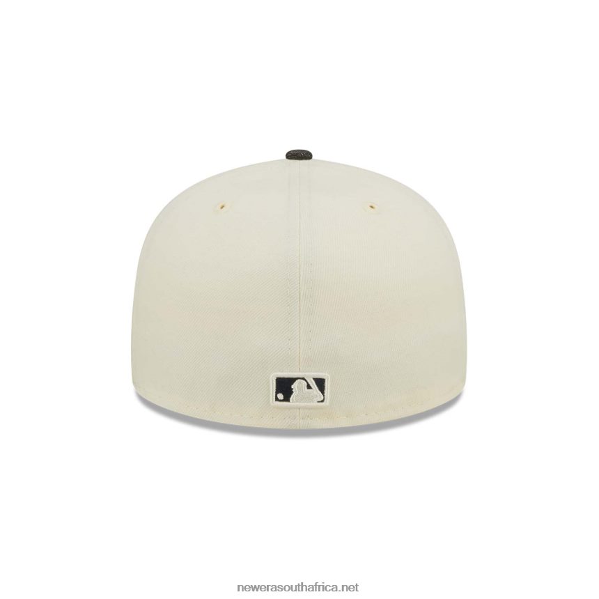 Atlanta Braves MLB Black Denim Chrome White 59FIFTY Fitted Cap New Era TRBRBN106