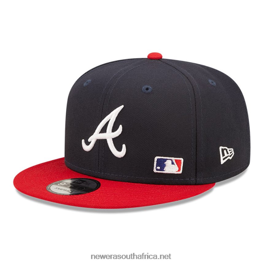 Atlanta Braves MLB Black Letter Arch Navy 9FIFTY Snapback Cap New Era TRBRBN2131