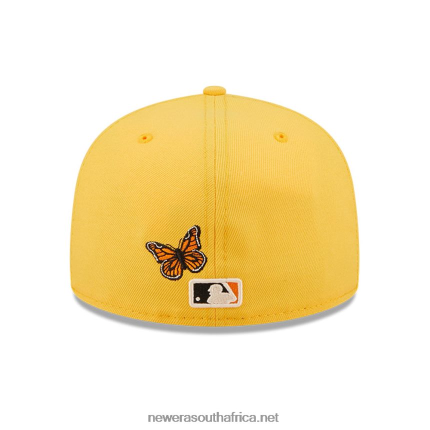 Atlanta Braves MLB Butterfly Yellow 59FIFTY Fitted Cap New Era TRBRBN436