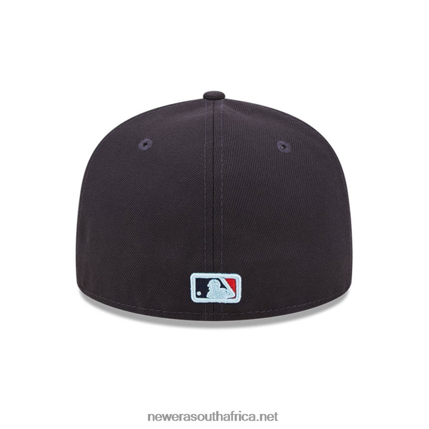 Atlanta Braves MLB Cloud Navy 59FIFTY Fitted Cap New Era TRBRBN174