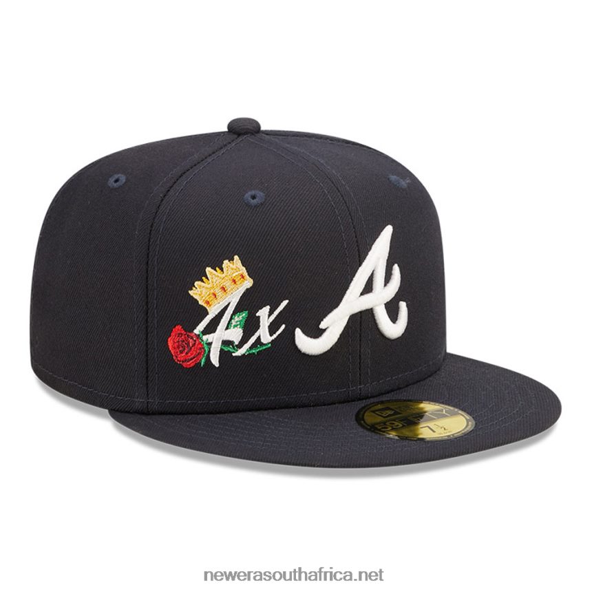 Atlanta Braves MLB Crown Champs Navy 59FIFTY Fitted Cap New Era TRBRBN955