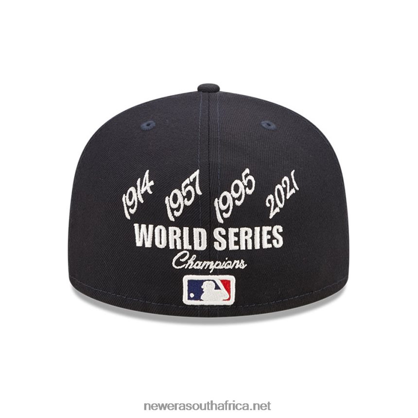 Atlanta Braves MLB Crown Champs Navy 59FIFTY Fitted Cap New Era TRBRBN955