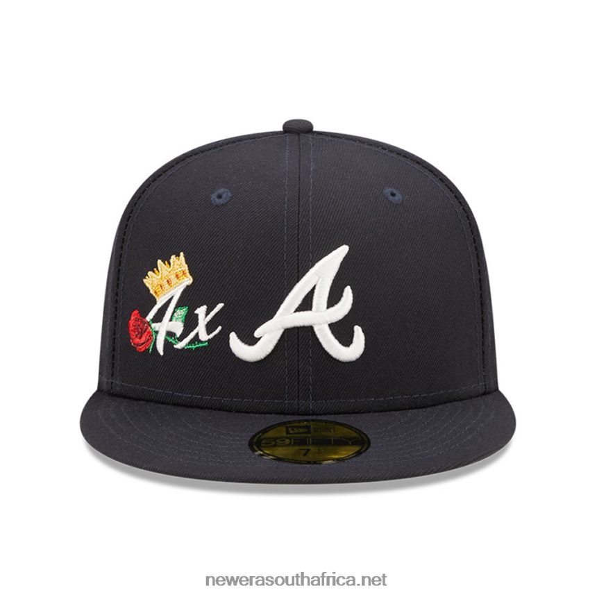 Atlanta Braves MLB Crown Champs Navy 59FIFTY Fitted Cap New Era TRBRBN955