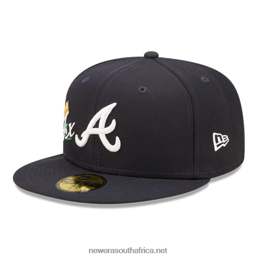 Atlanta Braves MLB Crown Champs Navy 59FIFTY Fitted Cap New Era TRBRBN955