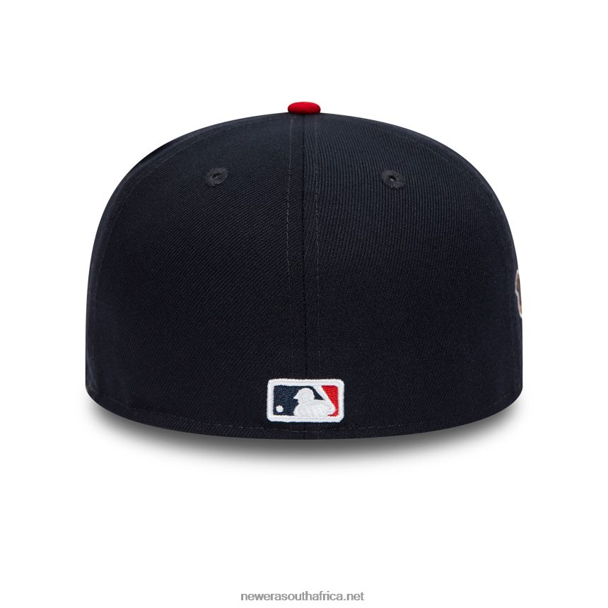 Atlanta Braves MLB Pin Badge Navy 59FIFTY Fitted Cap New Era TRBRBN936