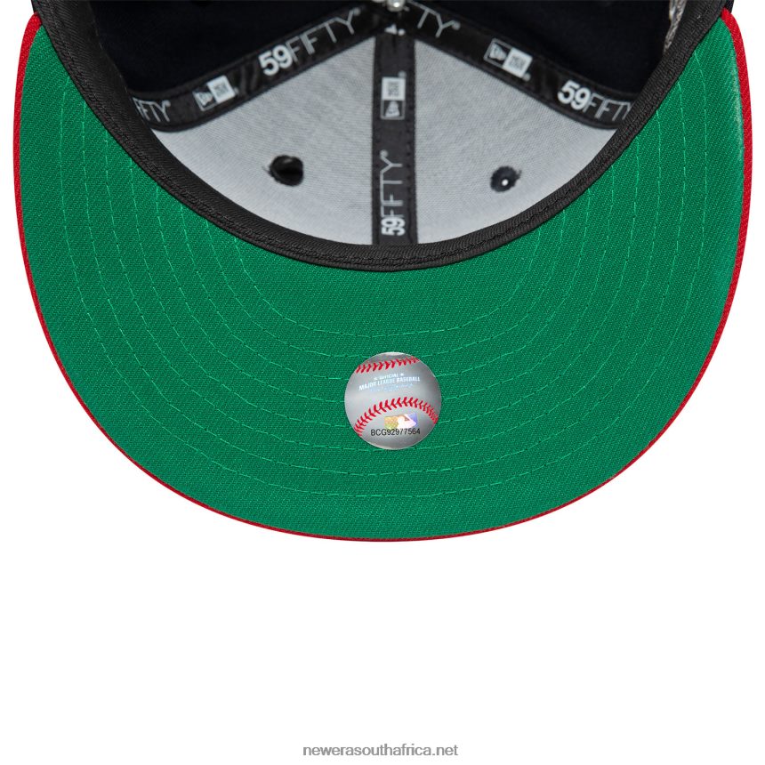 Atlanta Braves MLB Pin Badge Navy 59FIFTY Fitted Cap New Era TRBRBN936