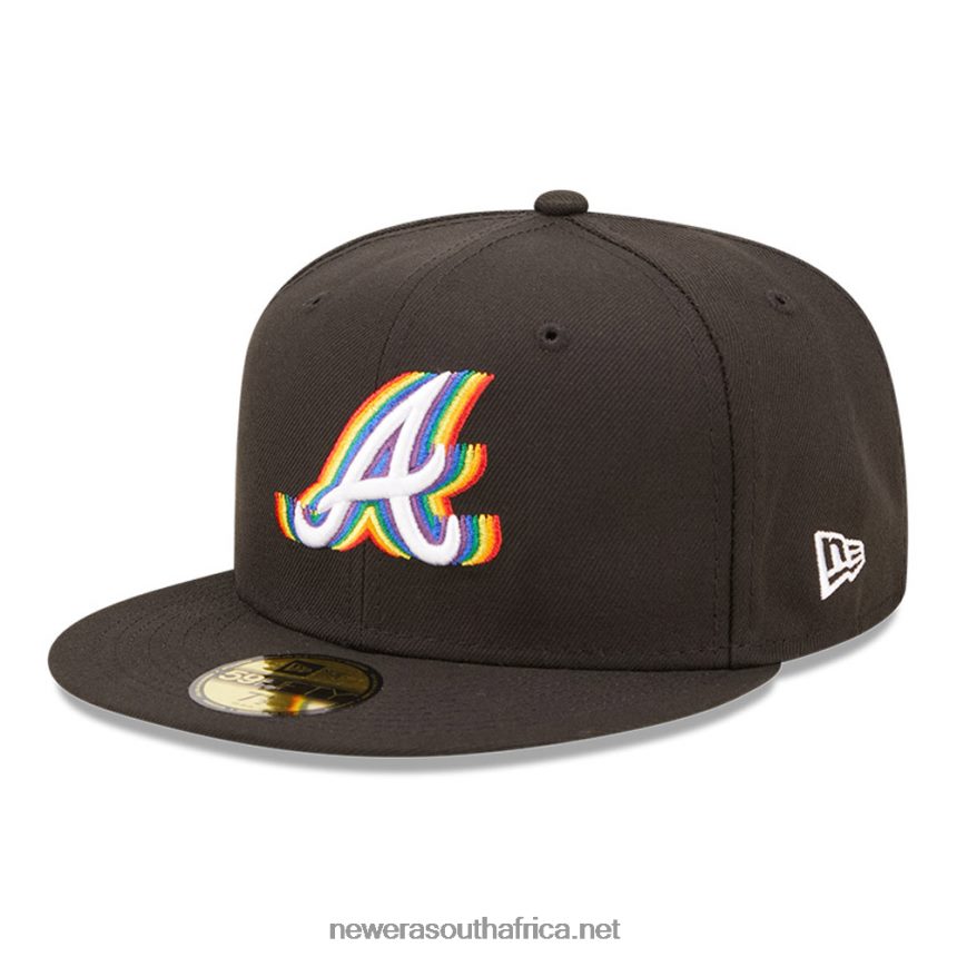 Atlanta Braves MLB Prismatic Black 59FIFTY Fitted Cap New Era TRBRBN241
