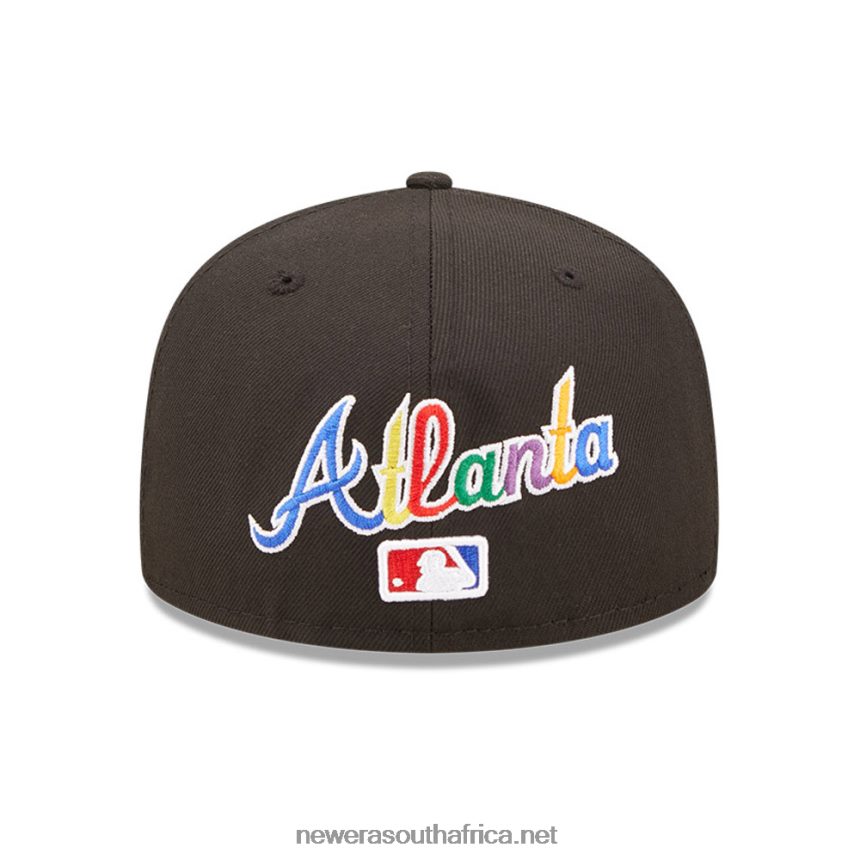 Atlanta Braves MLB Prismatic Black 59FIFTY Fitted Cap New Era TRBRBN241