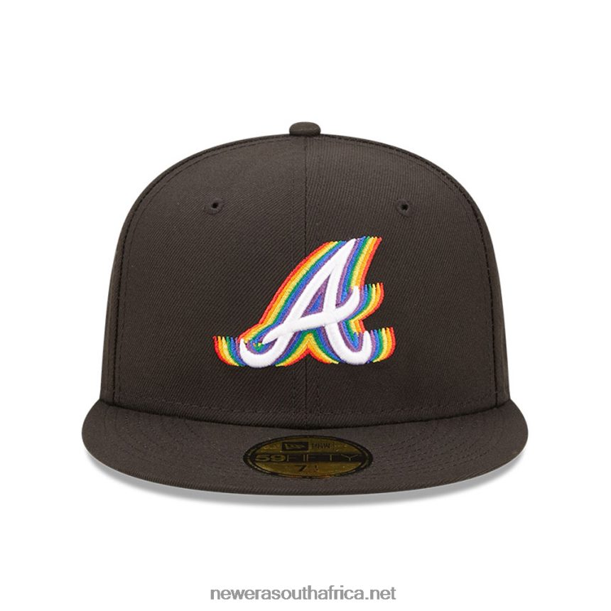 Atlanta Braves MLB Prismatic Black 59FIFTY Fitted Cap New Era TRBRBN241