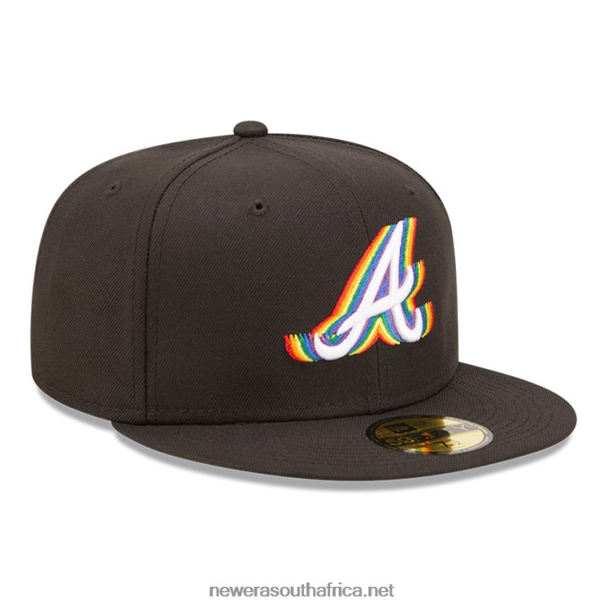Atlanta Braves MLB Prismatic Black 59FIFTY Fitted Cap New Era TRBRBN241
