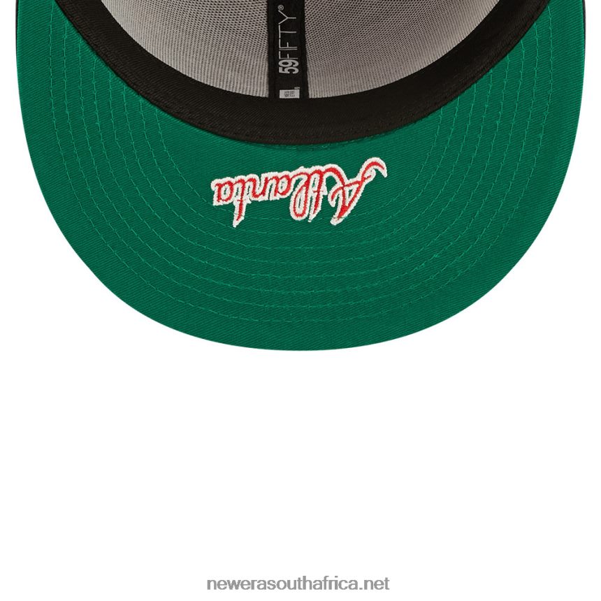 Atlanta Braves MLB Side Split Navy 59FIFTY Fitted Cap New Era TRBRBN544