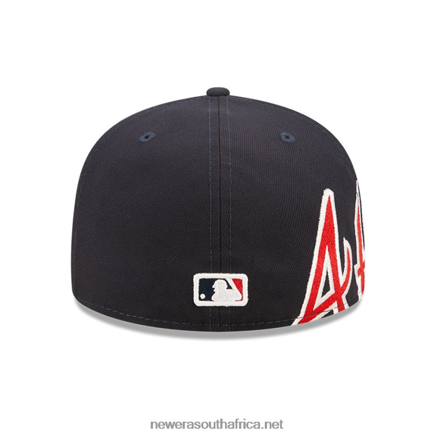 Atlanta Braves MLB Side Split Navy 59FIFTY Fitted Cap New Era TRBRBN544