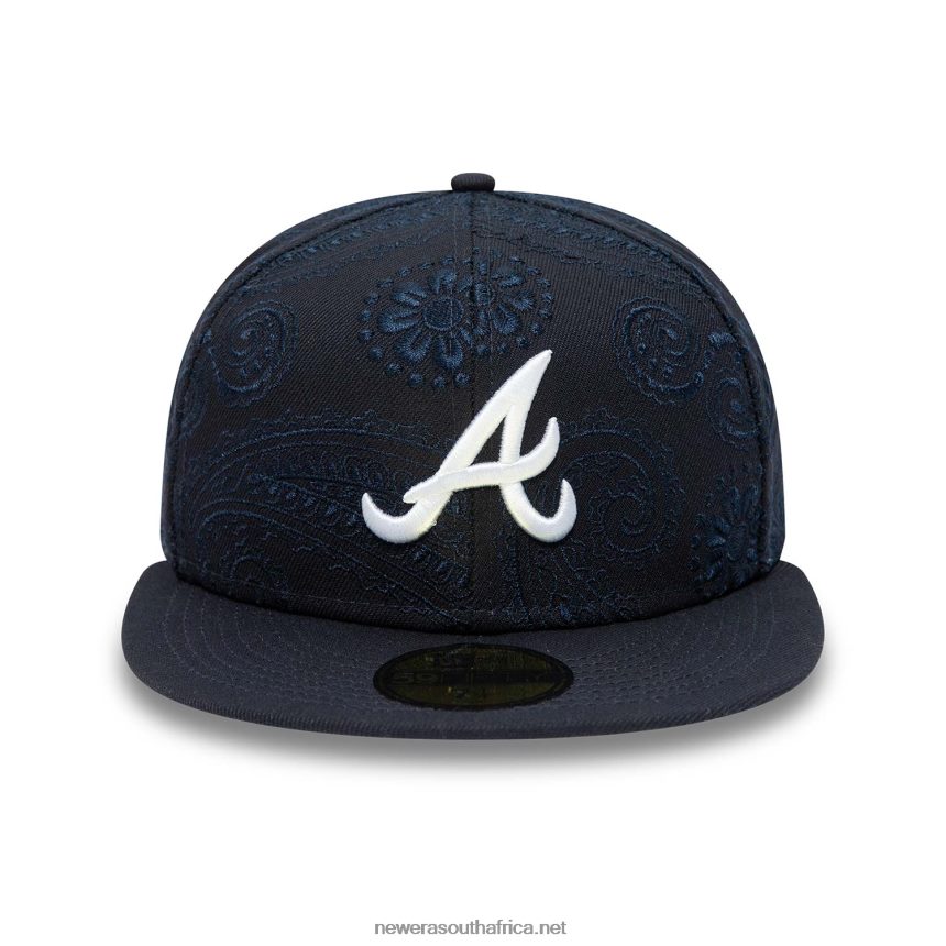 Atlanta Braves MLB Swirl Blue 59FIFTY Fitted Cap New Era TRBRBN526