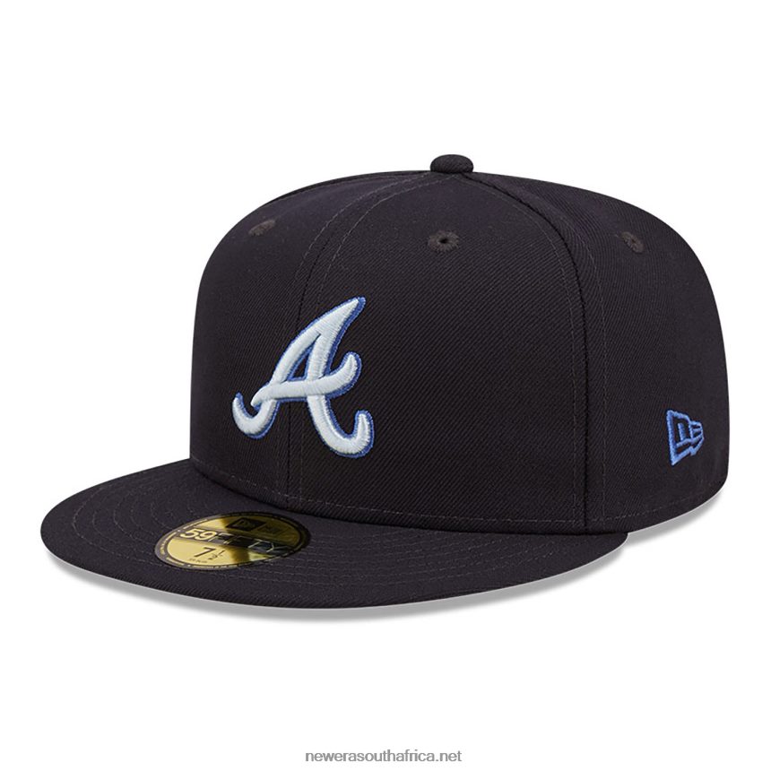 Atlanta Braves Monocamo Navy 59FIFTY Fitted Cap New Era TRBRBN646