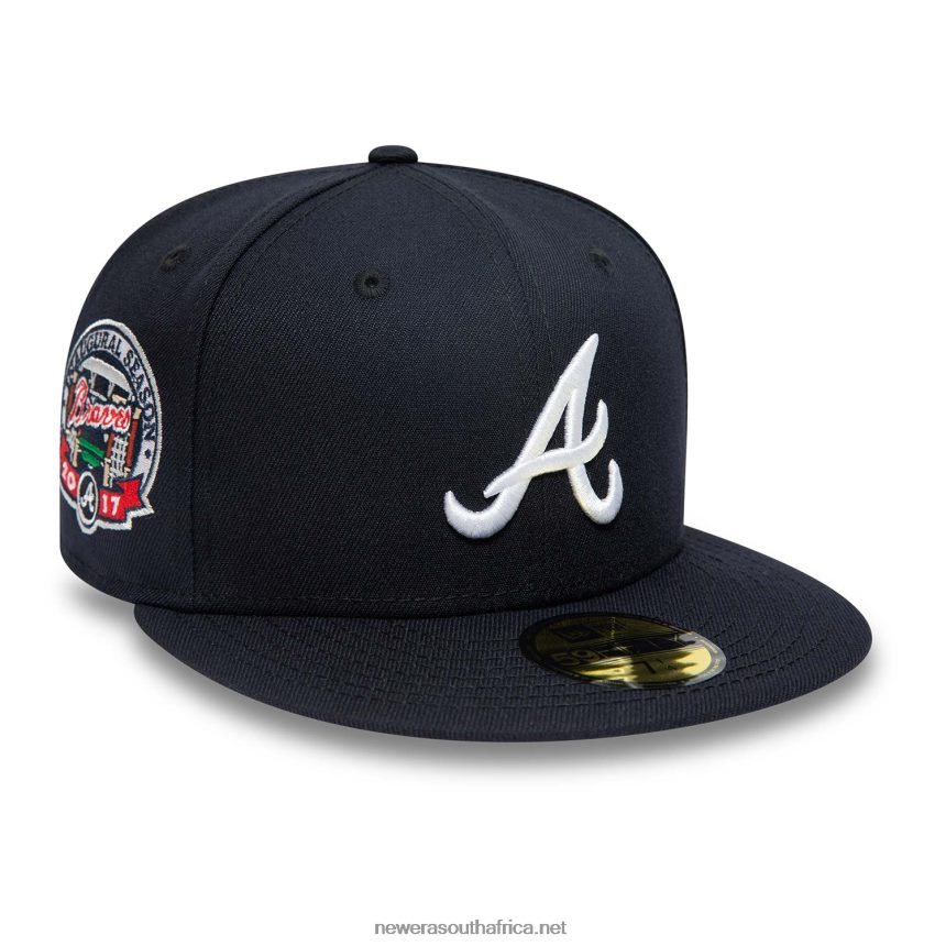 Atlanta Braves National League Stadium Navy 59FIFTY Fitted Cap New Era TRBRBN689
