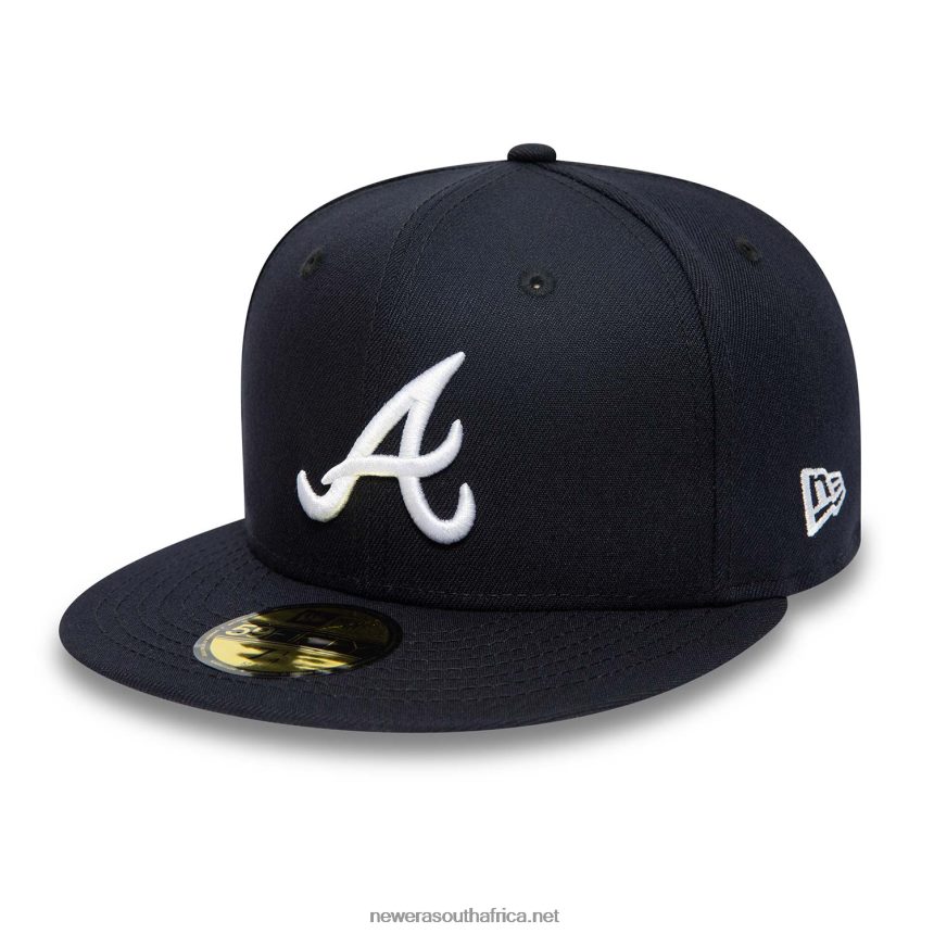 Atlanta Braves National League Stadium Navy 59FIFTY Fitted Cap New Era TRBRBN689