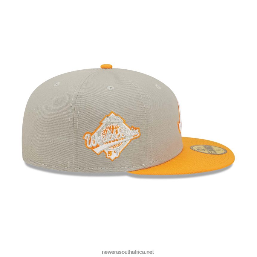 Atlanta Braves Orange Soda Grey 59FIFTY Fitted Cap New Era TRBRBN870