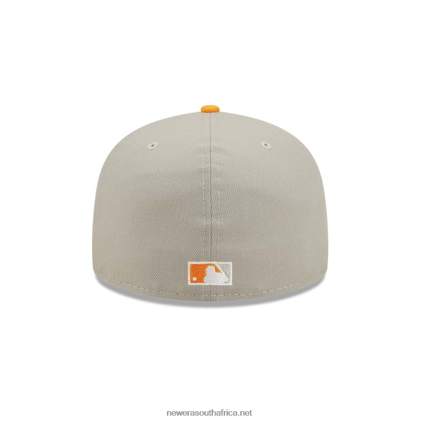 Atlanta Braves Orange Soda Grey 59FIFTY Fitted Cap New Era TRBRBN870