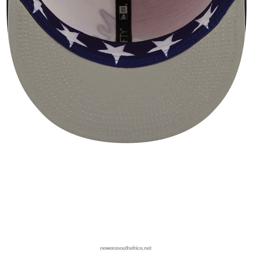 Atlanta Braves Pinwheel Americana Red 59FIFTY Fitted Cap New Era TRBRBN839