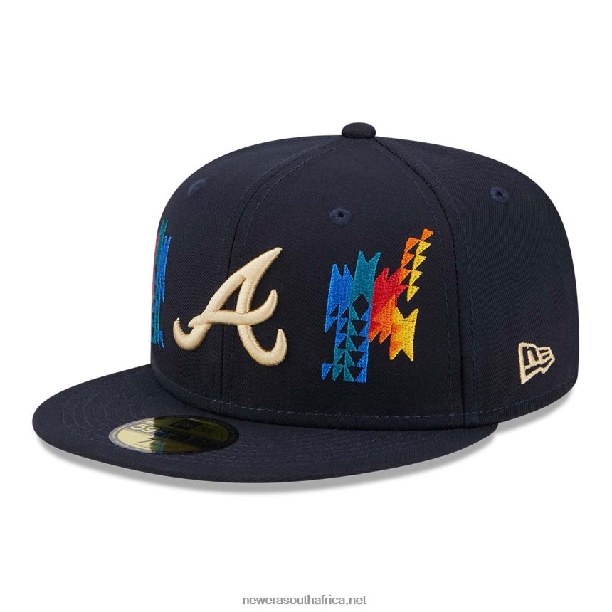 Atlanta Braves Southwestern Navy 59FIFTY Fitted Cap New Era TRBRBN1300