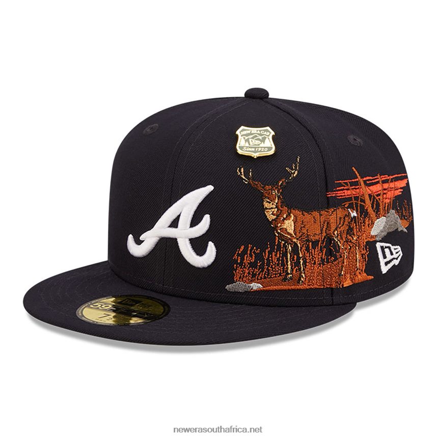 Atlanta Braves State Park Navy 59FIFTY Fitted Cap New Era TRBRBN1128