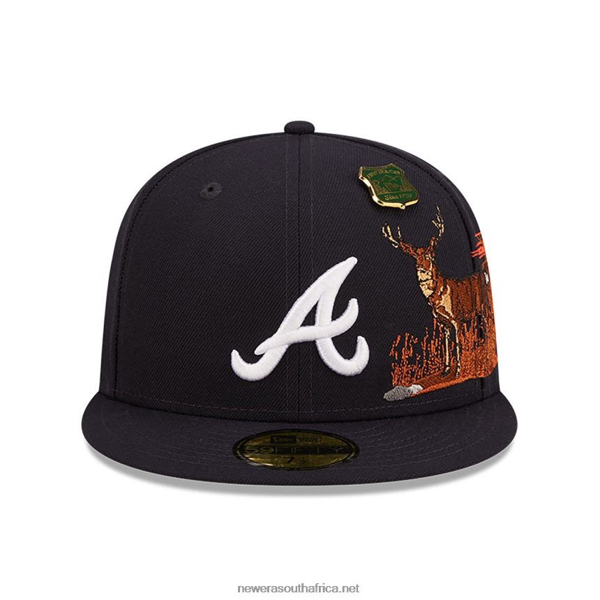 Atlanta Braves State Park Navy 59FIFTY Fitted Cap New Era TRBRBN1128