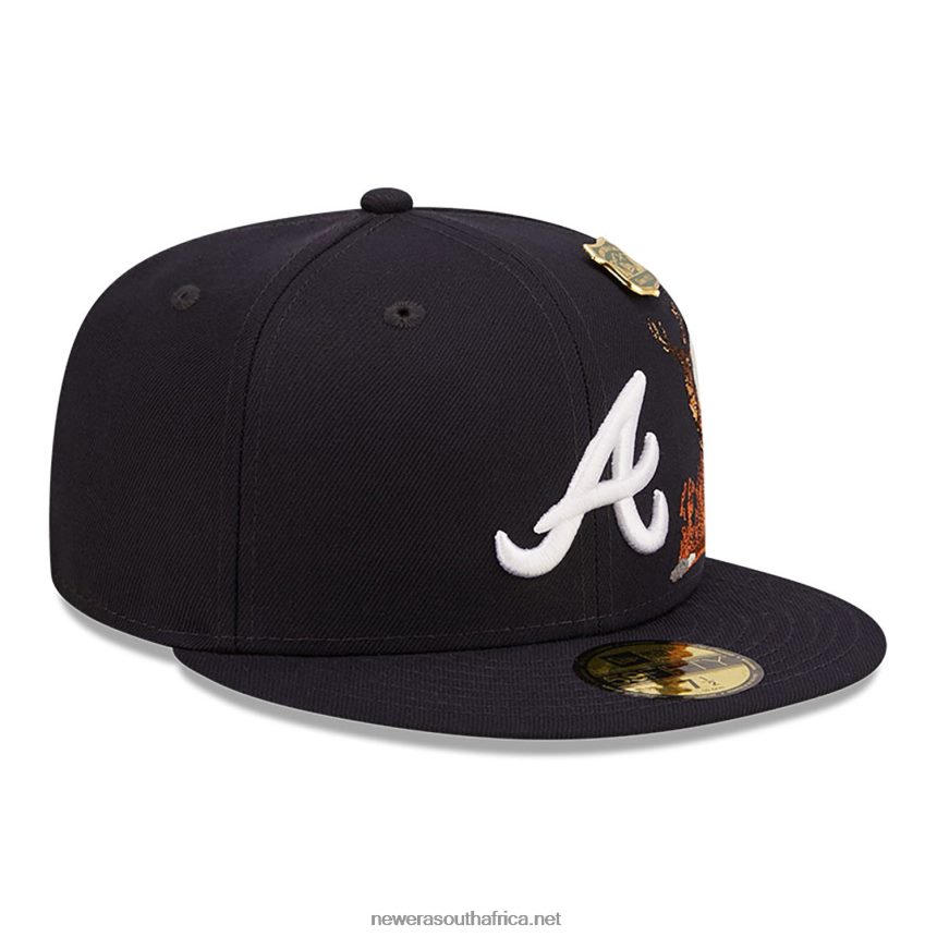 Atlanta Braves State Park Navy 59FIFTY Fitted Cap New Era TRBRBN1128
