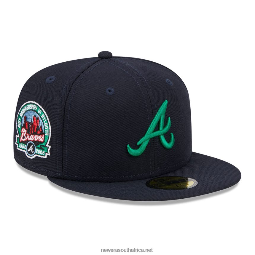 Atlanta Braves State Tartan Navy 59FIFTY Fitted Cap New Era TRBRBN874