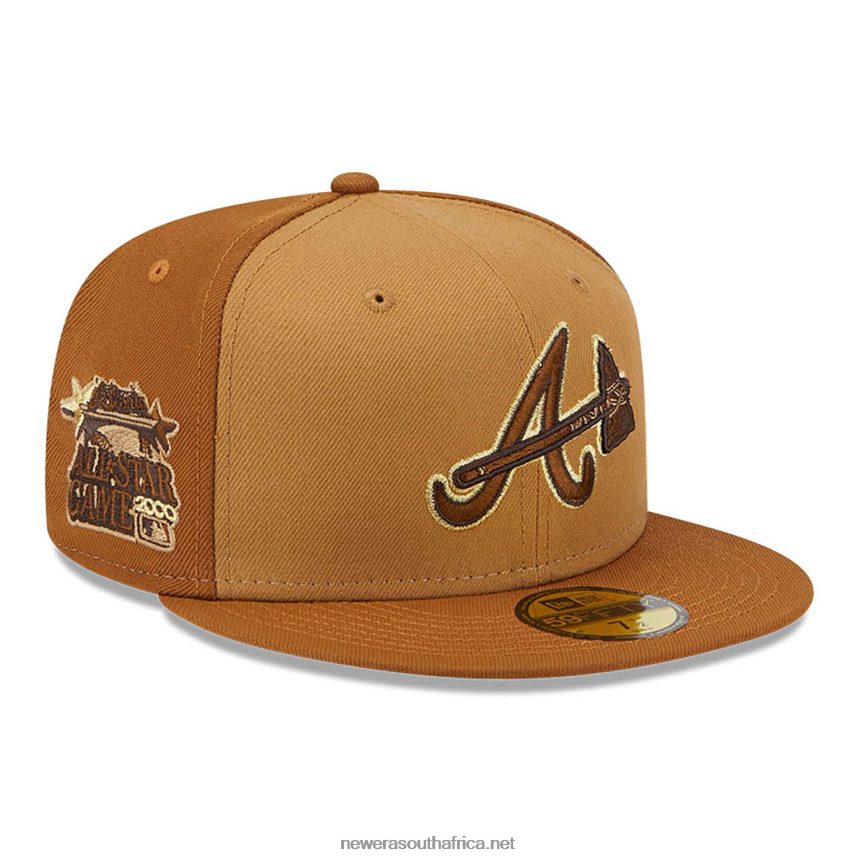 Atlanta Braves Tri Tone Brown 59FIFTY Fitted Cap New Era TRBRBN445