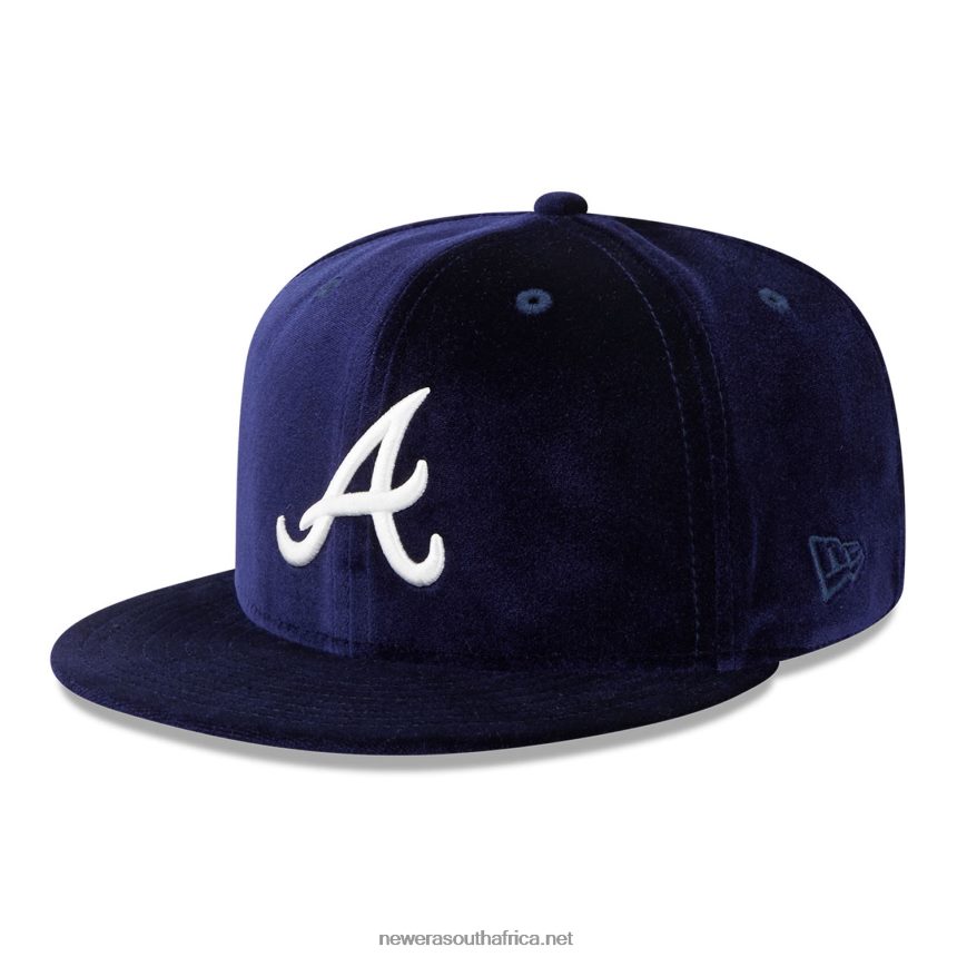 Atlanta Braves Velvet Navy 59FIFTY Fitted Cap New Era TRBRBN752