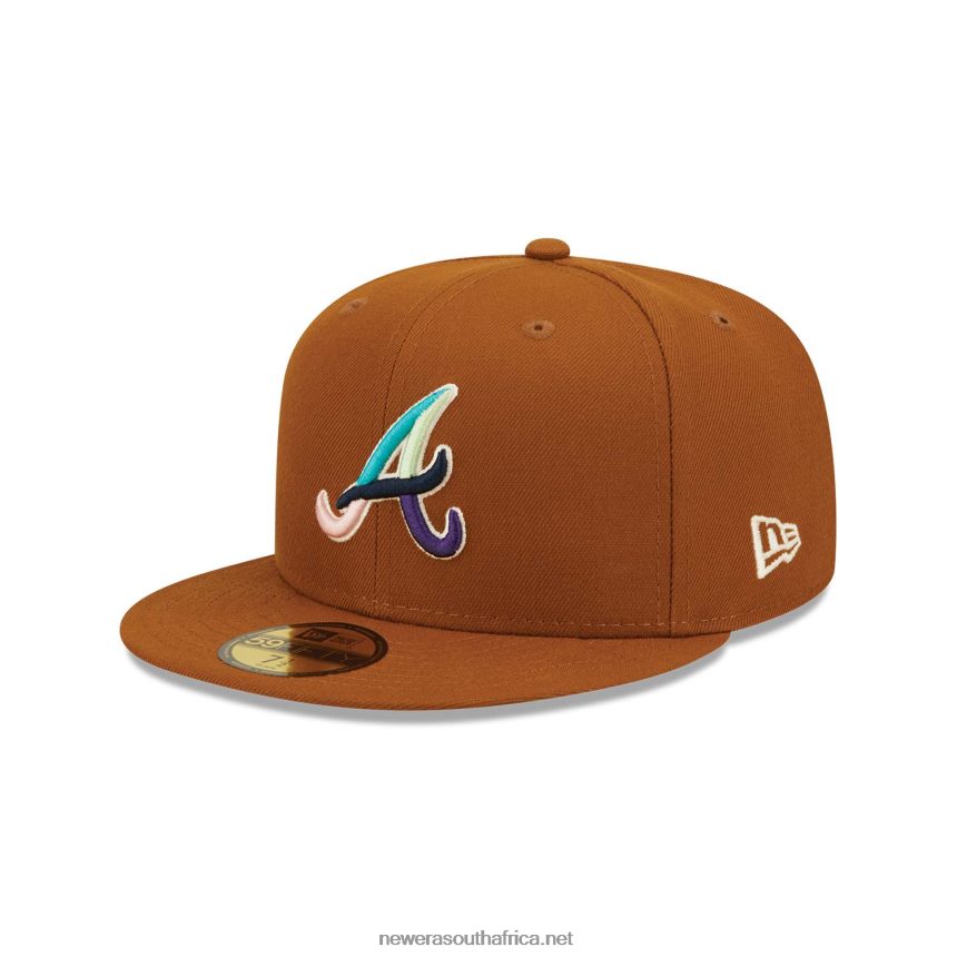 Atlanta Braves Vintage Floral 59FIFTY Cap New Era TRBRBN716