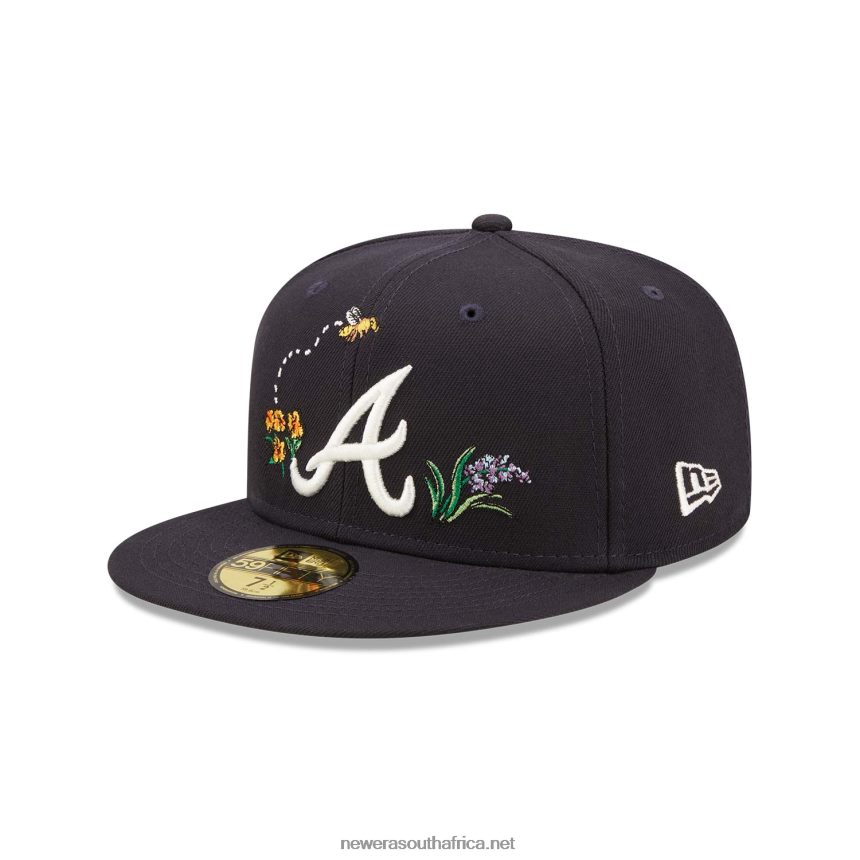 Atlanta Braves Watercolour Floral Navy 59FIFTY Cap New Era TRBRBN715