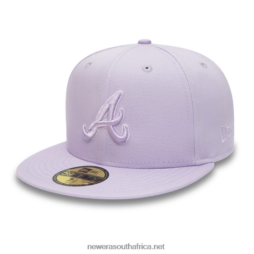 Atlanta Braves World Series Tonal Lilac 59FIFTY Fitted Cap New Era TRBRBN176