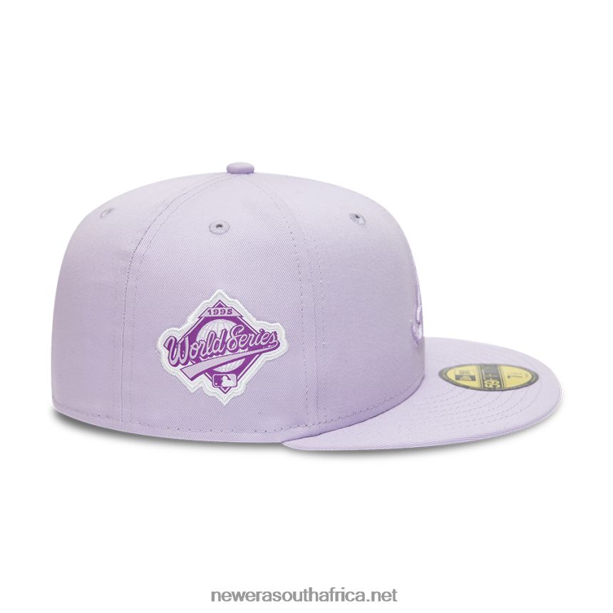 Atlanta Braves World Series Tonal Lilac 59FIFTY Fitted Cap New Era TRBRBN176