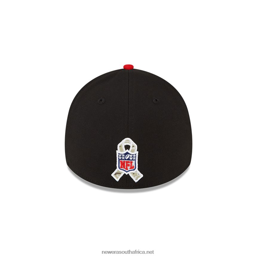 Atlanta Falcons NFL Salute to Service Black 39THIRTY Stretch Fit Cap New Era TRBRBN2190