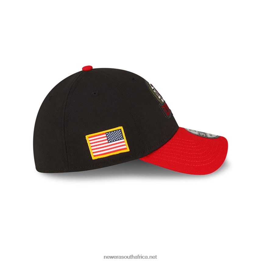 Atlanta Falcons NFL Salute to Service Black 39THIRTY Stretch Fit Cap New Era TRBRBN2190