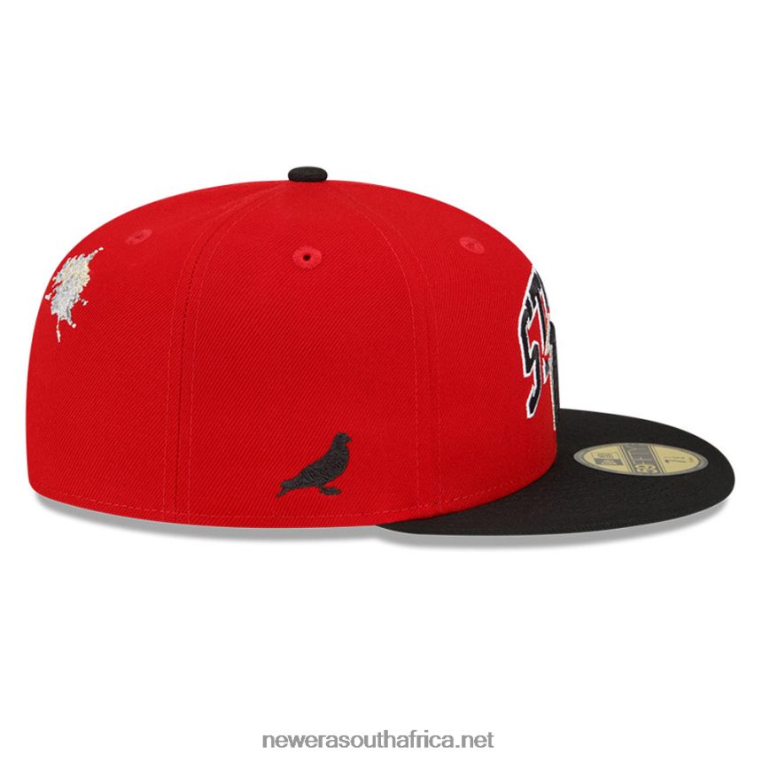 Atlanta Falcons x Staple Red 59FIFTY Fitted Cap New Era TRBRBN903