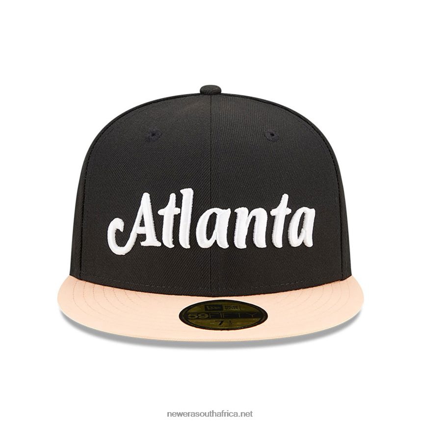 Atlanta Hawks Authentics City Edition Black 59FIFTY Fitted Cap New Era TRBRBN90