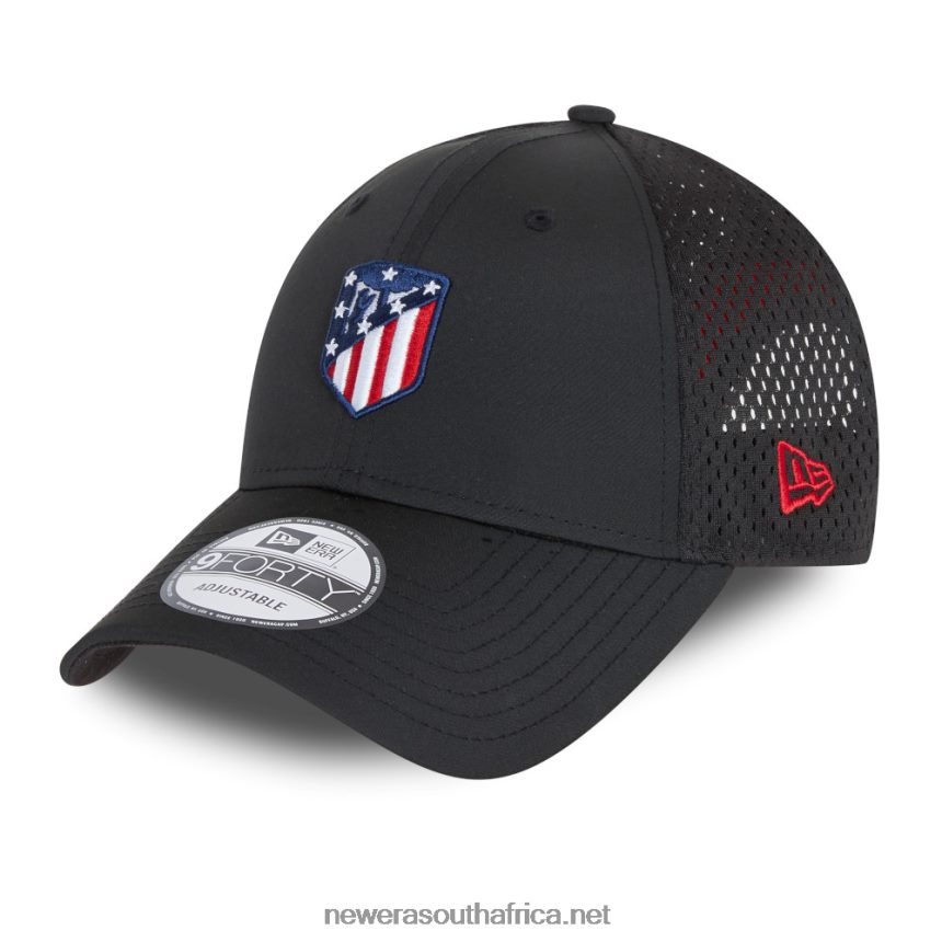 Atletico Madrid Rear Arch Black 9FORTY Adjustable Cap New Era TRBRBN1620