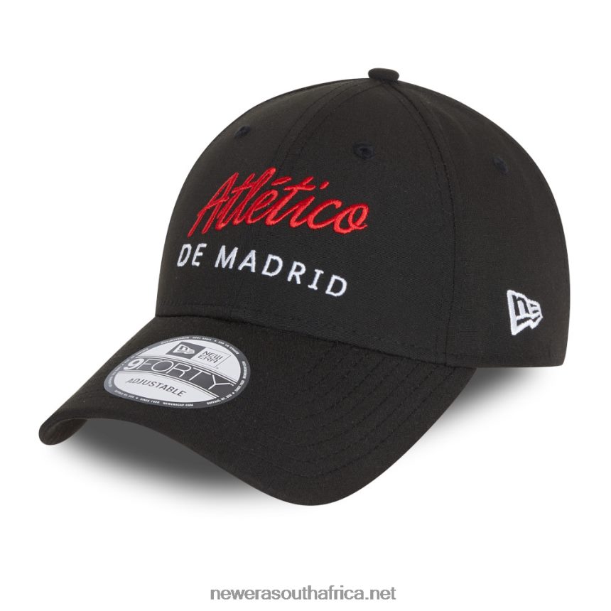 Atletico Madrid Repreve Black 9FORTY Adjustable Cap New Era TRBRBN1651