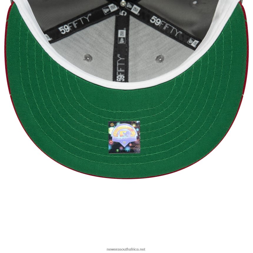 Augusta Green Jackets MiLB Grey 59FIFTY Fitted Cap New Era TRBRBN1081