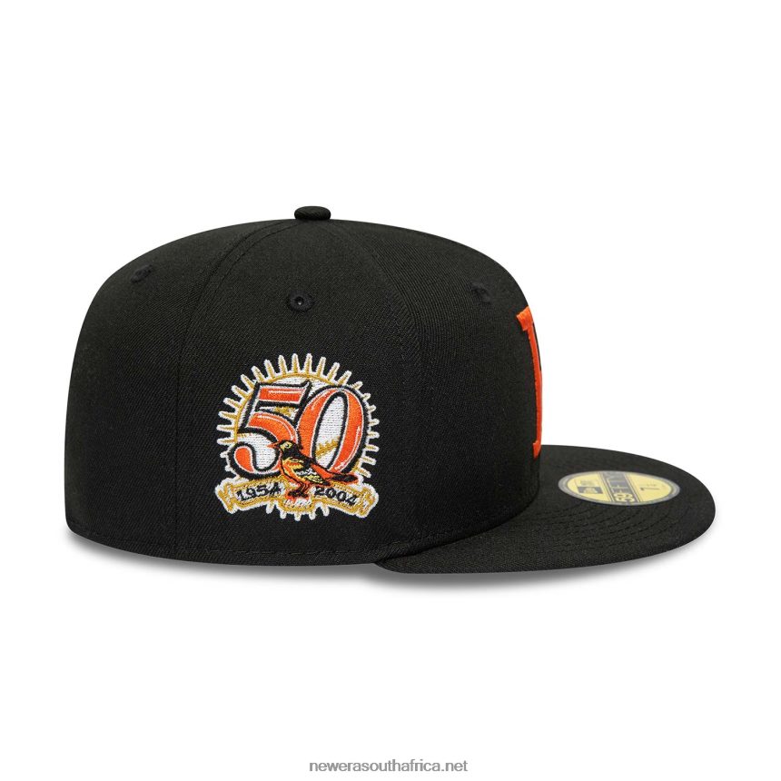 Baltimore Orioles 50th Anniversary Black 59FIFTY Fitted Cap New Era TRBRBN327