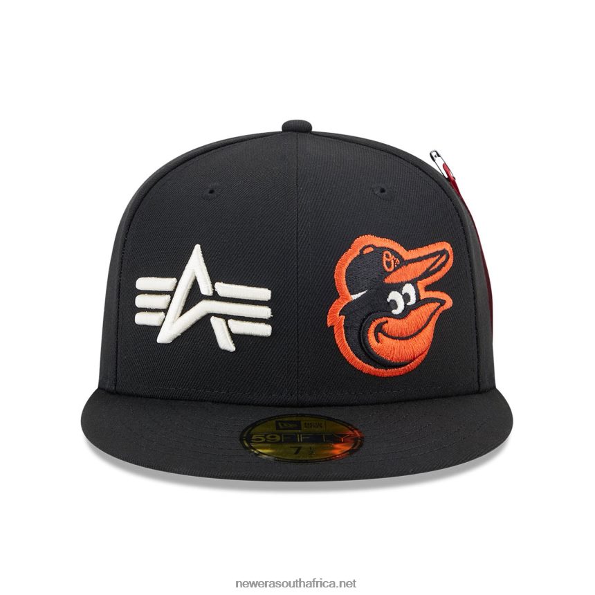 Baltimore Orioles Alpha Industries X MLB Black 59FIFTY Fitted Cap New Era TRBRBN679
