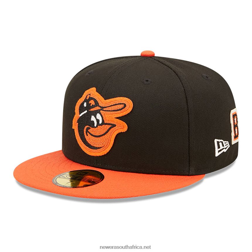 Baltimore Orioles NE Letterman Black 59FIFTY Fitted Cap New Era TRBRBN703